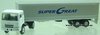 1/58 Mitsubishi Super Great Prime Mover & Semi Box Trailer (white & silver)
