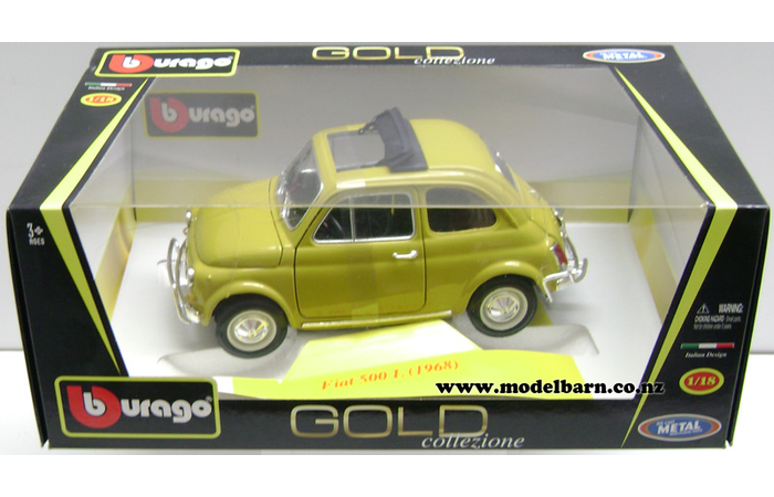 1/18 Fiat 500 L (1968, yellow) - Vehicles-Other Vehicle Brands