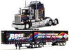 1/50 Kenworth T909 Prime Mover & Freighter Tautliner B-Double Trailer Set Combo "Ross Transport"