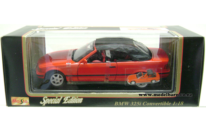 1/18 BMW 325i Convertible (1993, red) - Vehicles-BMW : Model Barn