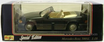 1/18 Mercedes 500SL Convertible (1989, gunmetal gey)-mercedes-Model Barn