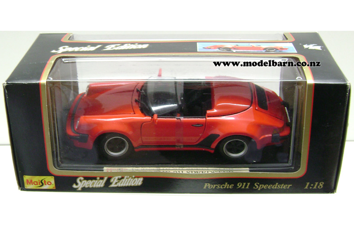 1/18 Porsche 911 Speedster (1989, red, broken windscreen)