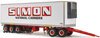 1/64 Kenworth SAR Prime Mover Truck with 3 Refer Road Train Trailers Set "Simon National Carriers"