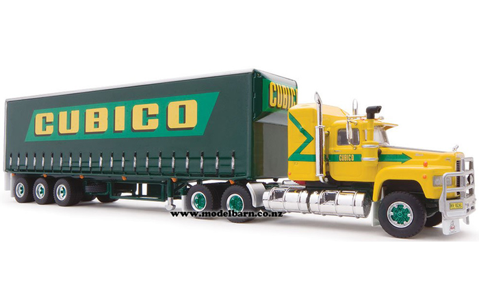 1/64 Mack Value-Liner Prime Mover with Freight Semi Trailer "Cubico"