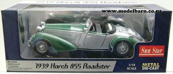 1/18 Horch 855 Roadster (1939, green & grey)-other-vehicle-brands-Model Barn