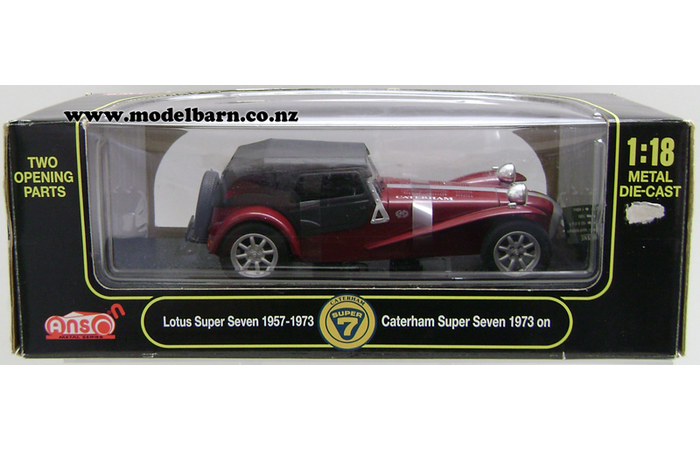 1/18 Caterham Super 7 (1973, red & black)