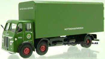 1/76 Leyland Steer 3-Axle Box Truck "BRS Nottingham Parcels"-leyland-Model Barn