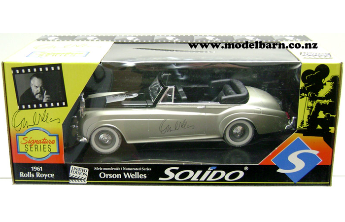 1/18 Rolls-Royce Silver Cloud II Convertible (1961, silver & black) "Orson Wells"
