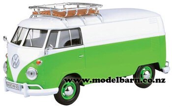 1/24 VW Kombi Delivery Van (green & white)-volkswagen-Model Barn