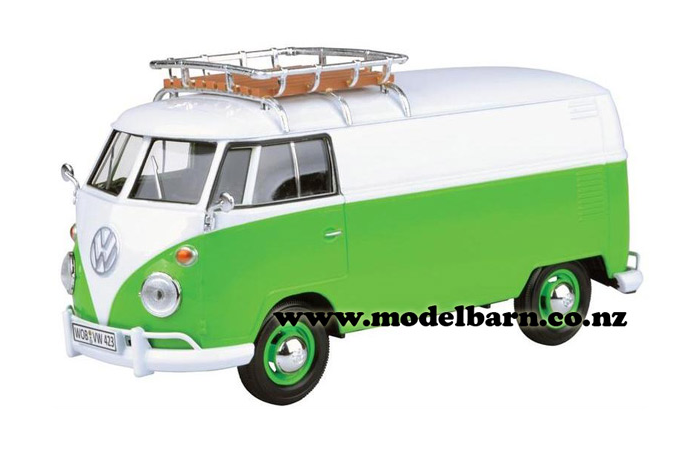 1/24 VW Kombi Delivery Van (green & white)