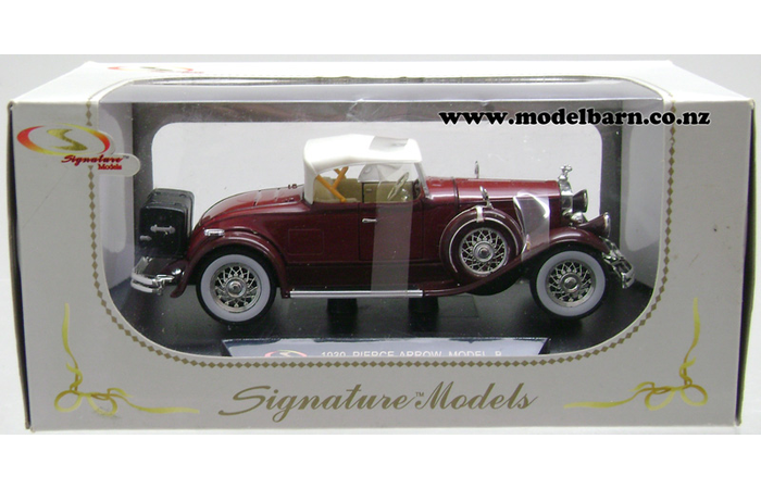 1/32 Pierce Arrow Model B (1930, burgundy, red & white)