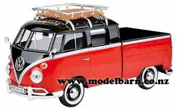 1/24 VW Kombi Pick-Up (red & black)-volkswagen-Model Barn