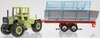 1/32 MB-Trac 800 (mustard) with Silage Wagon (grey, blue & red)