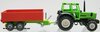 1/32 Deutz-Fahr DX 86 4WD with 2-Axle Tip Trailer (red & green)