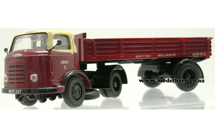 1/76 Karrier Bantam Prime Mover with Dropside Semi Trailer "British Railways"