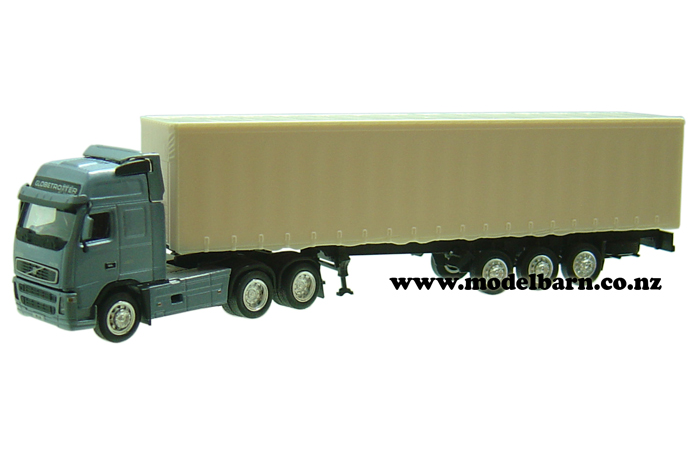 1/87 Volvo FH12-460 (grey) with Semi Trailer (white)