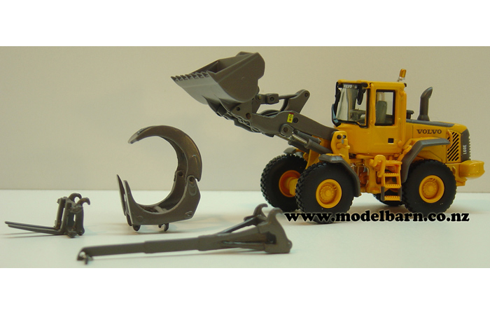 1/87 Volvo L60E Wheel Loader with Attachments