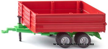 1/32 Tandem Axle Tip Trailer (red & green)-farm-equipment-Model Barn