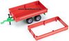 1/32 Tandem Axle Tip Trailer (red & green)