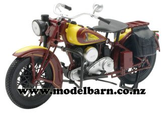 1/12 Indian Sport Scout (1934, brown & yellow)-motorbikes-and-atvs-Model Barn
