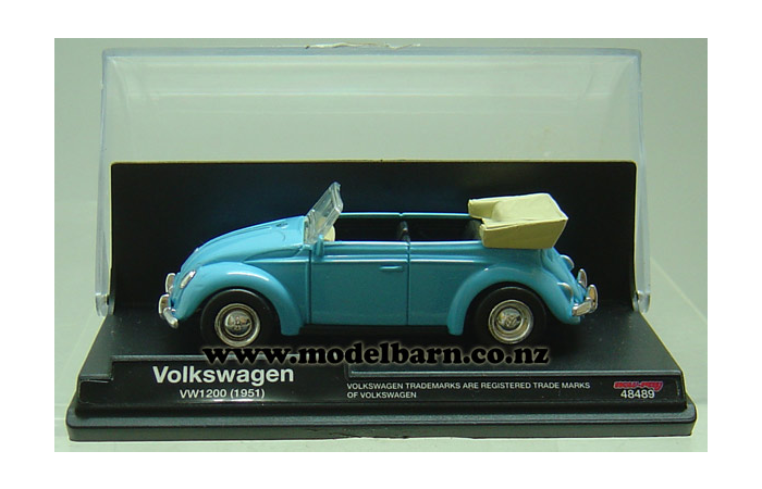 1/43 VW 1200 Beetle Convertible (1951, blue)