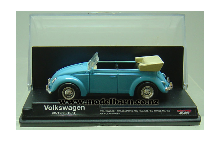 1/43 VW 1200 Beetle Convertible (1951, blue)