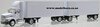 1/53 Sterling Prime Mover & 2 Semi Box Trailers (white, repaired)