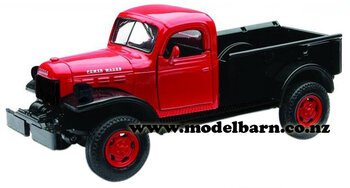 1/32 Dodge Power Wagon Pick-Up (1946, red & black)-dodge,-ram-and-srt-Model Barn