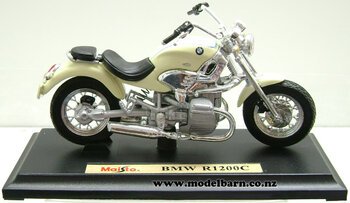 1/18 BMW R1200C Motorbike (cream)-bmw-Model Barn