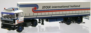 1/50 DAF 2800 Prime Mover & Semi Curtainside Trailer "Stolk International"-daf-Model Barn