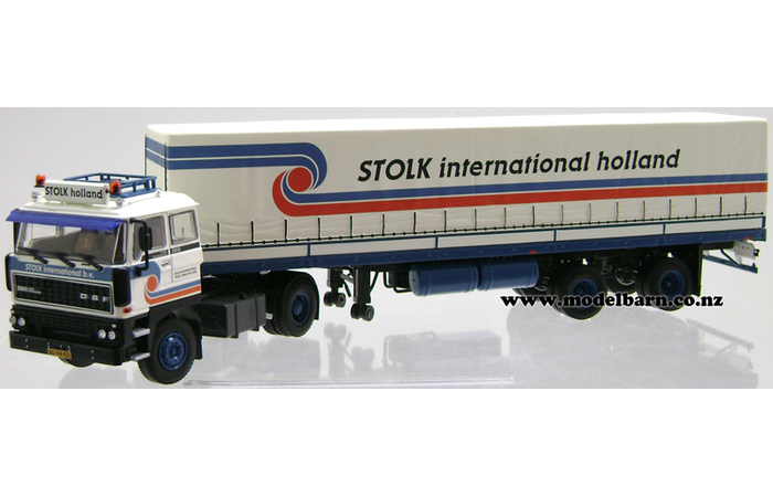 1/50 DAF 2800 Prime Mover & Semi Curtainside Trailer "Stolk International"