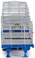 1/50 Freighter Flat Top B-Double Trailer Set (metallic blue, used)