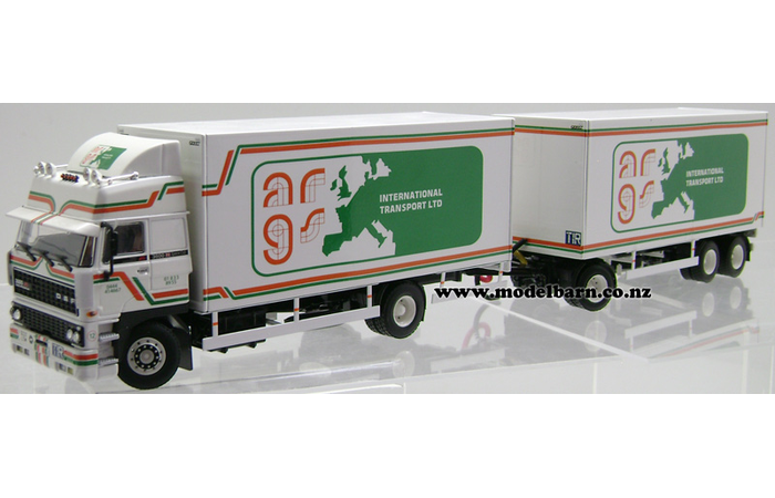 1/50 DAF 3600 2-Axle Freight Truck & 3-Axle Freight Trailer "ARGS International Transport" (repaired)