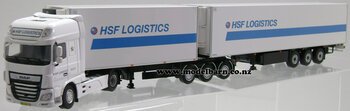 1/50 DAF XF Super Space Cab Prime Mover & B-Double Refer Trailers "HSF Logistics"-daf-Model Barn