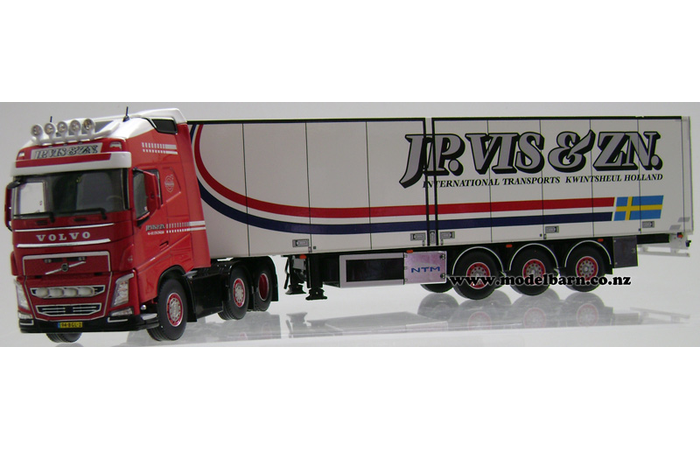 1/50 Volvo FH4 Globetrotter Prime Mover & Semi Refer Trailer "JP VIS & ZN BV"