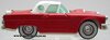 Ford Thunderbird (red & white, 130mm) Buddy L