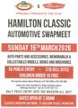 Hamilton Classic Automotive Swap Meet March 15 2026