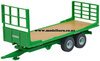 1/32 2-Axle Flat Deck Trailer (green)