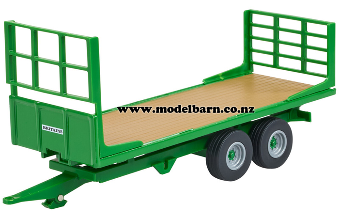 1/32 2-Axle Flat Deck Trailer (green)