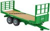1/32 2-Axle Flat Deck Trailer (green)