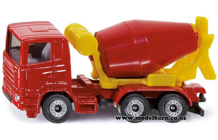 Scania Concrete Mixer (red & yellow, 84mm)