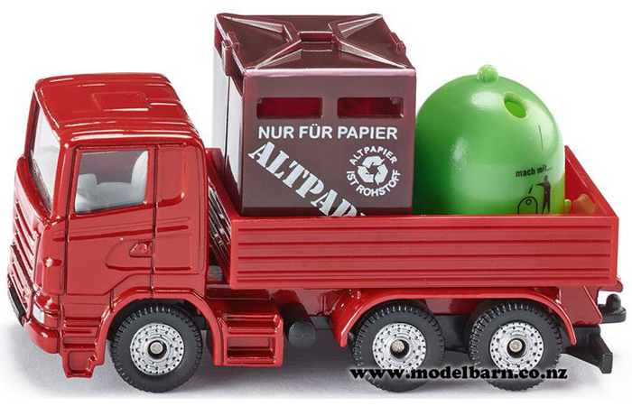 Scania Recycling Truck (red, 78mm)