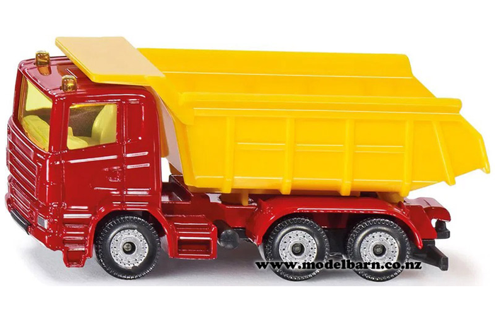 Scania Tip Truck (red & yellow, 84mm)