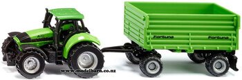 Deutz-Fahr Agrotron 265 & Fortuna Side Tipping Trailer (170mm)-farm-equipment-Model Barn