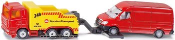 Scania Heavy Tow Truck with Van (180mm)-scania-Model Barn