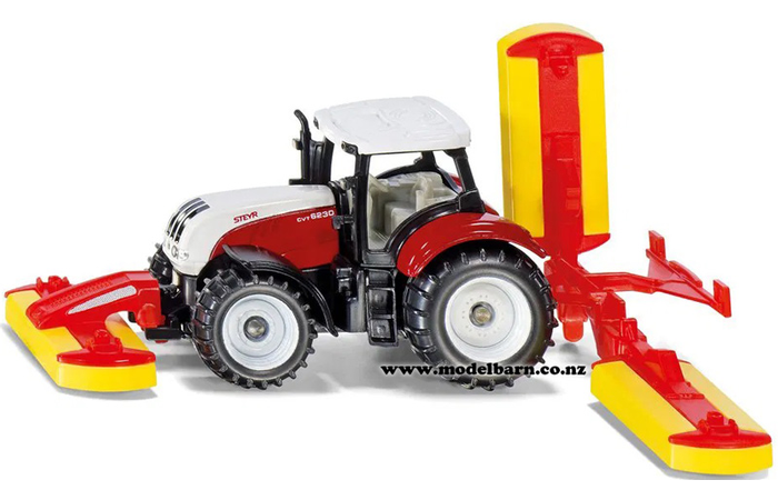 Steyr 6230 CVT with Pottinger Front & Rear Mowers (112mm)
