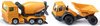 Scania Concrete Mixer (84mm) & Bergmann 3012 Dumper (81mm) Set