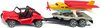 Beach Buggy with Trailer & Sports Airplane (155mm)