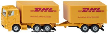 Scania Freight Truck & Trailer "DHL" (yellow, 150mm)-scania-Model Barn