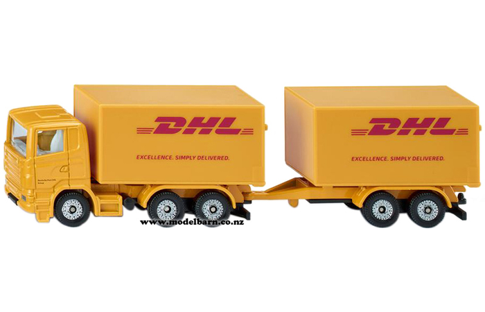 Scania Freight Truck & Trailer "DHL" (yellow, 150mm)